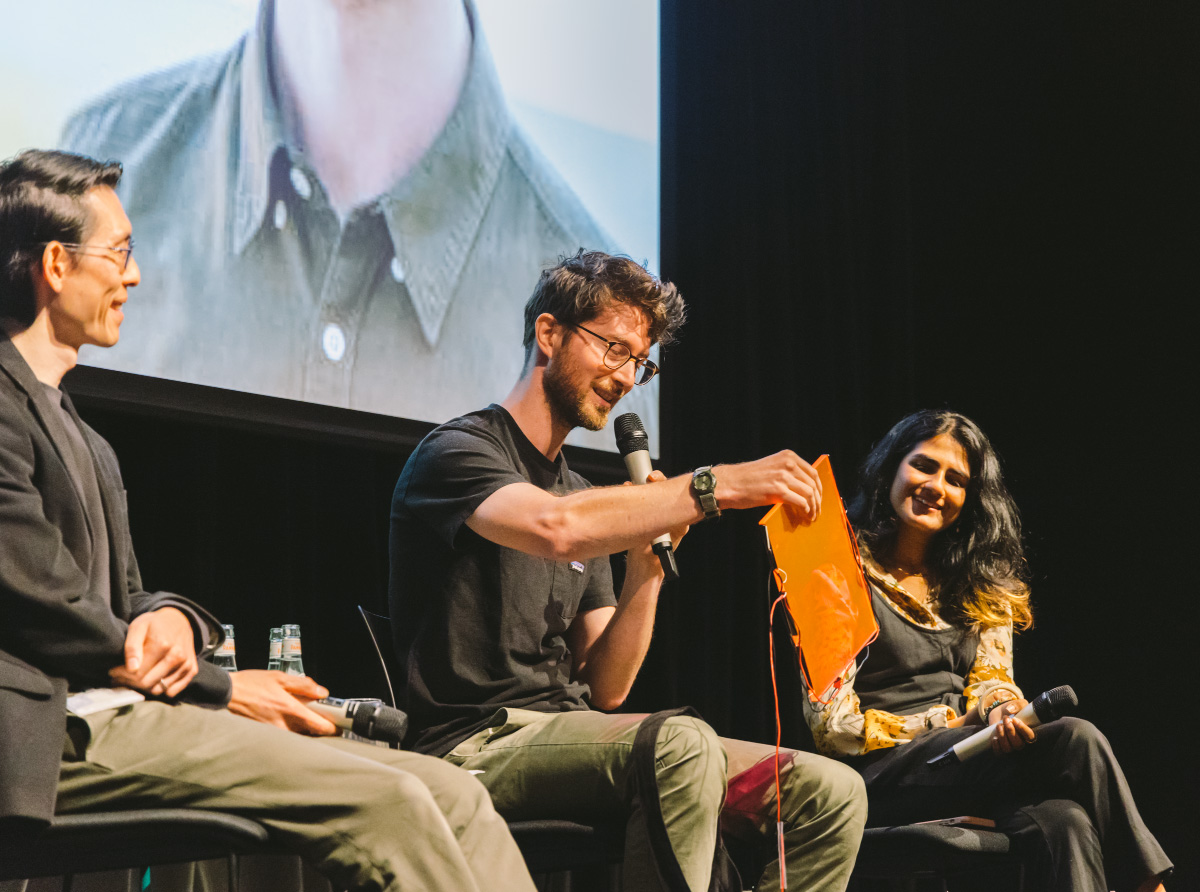 >Dr. Nick Kirkwood contributing to Science Gallery Melbourne’s Future Energy/Future Schools panel