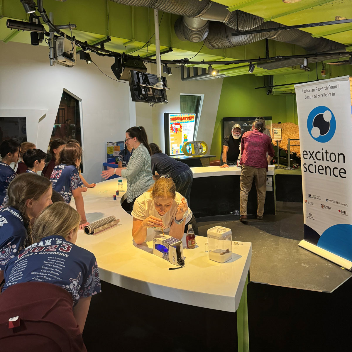 The next generation of scientists in a bespoke two-day science communication workshop at Questacon